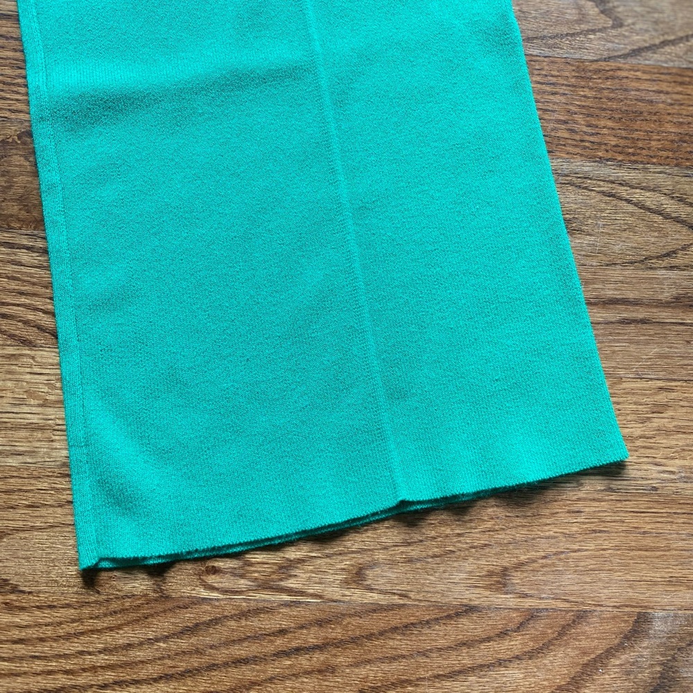 RIVR Green High Waisted Wide Leg Pants Stretch Knit Pull On Size S - Picture 12 of 13